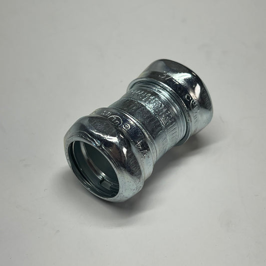 HUBBELL (25 PACK) Raco Compression Conduit Coupling 3/4" Silver 2923
