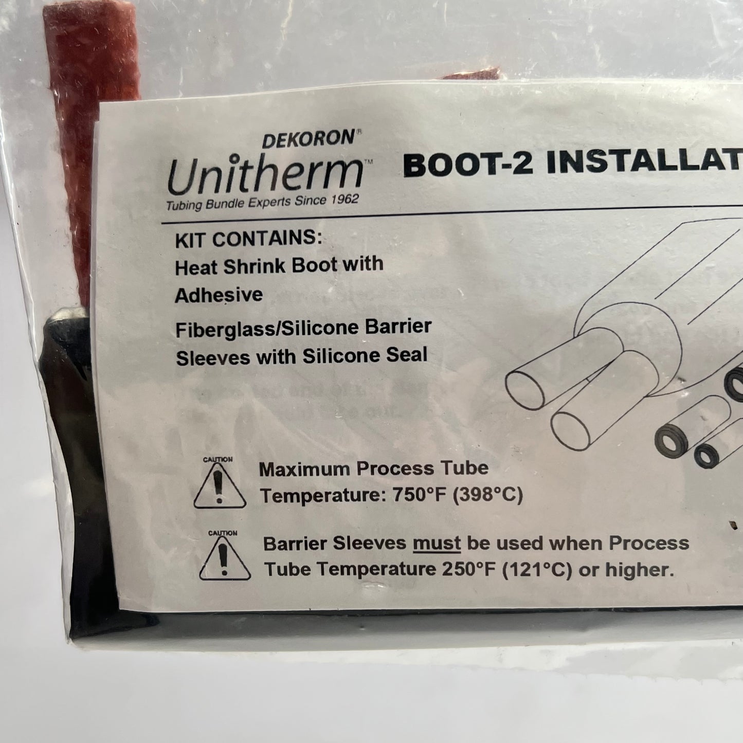 DEKORON Unitherm Boot-2 Installation Kit for Sealing Tubing Bundles