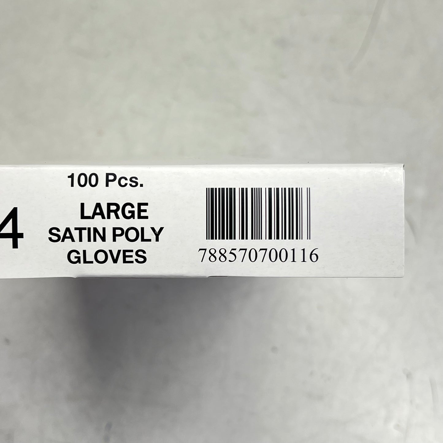 CELLUCAP (1000 PACK) Dispose Satin Poly Food Service Gloves Sz L Clear SG-5LDM