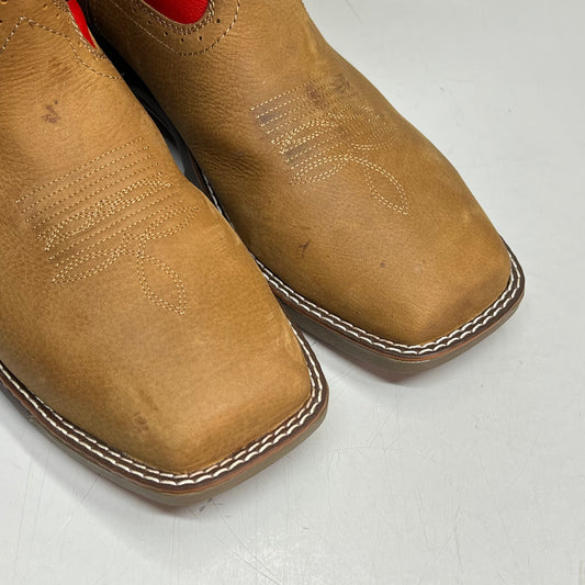 WORK WILD WEST Phantom Rider Henley Comp Toe AG8 Footbed Men's Sz 10 Red DH5358