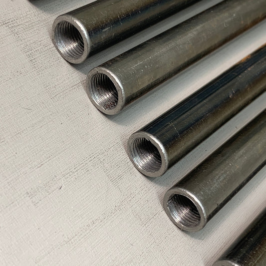 LINDSLEY 9-PACK! Threaded Extension Rod for Pendant Light Female 1/4" 36" L Raw Metal