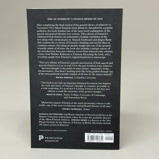 PRINCETON UNIVERSITY PRESS Relativity Albert Einstein Book 328 Pages