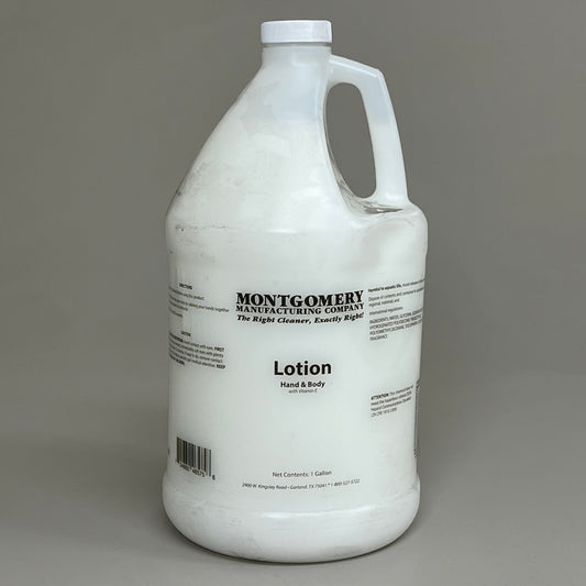 MONTGOMERY (4 BOTTLES, 4 GALLONS TOTAL) Hand & Body Lotion w/ Vitamin E & Aloe