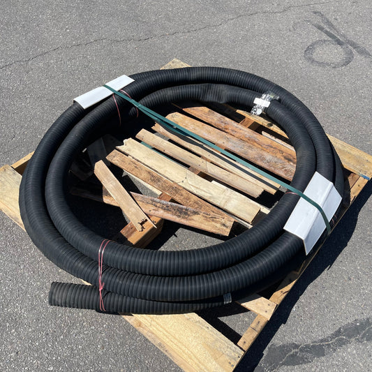 NOVAFLEX Wire-Inserted Industrial Rubber Vacuum Hose 2.5"ID Black 5020BG-02500-10