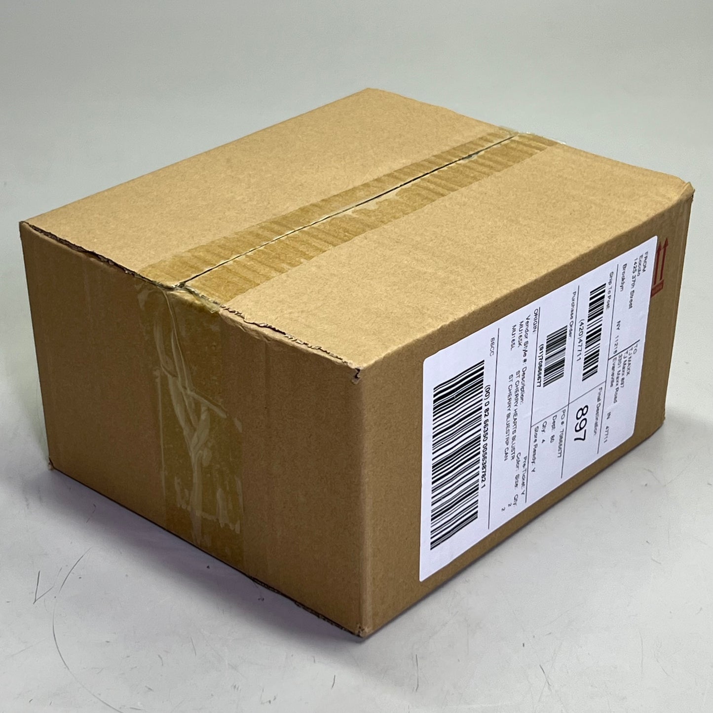 ECCOLO LTD (4 Pcs) Mugs With Fruit Design Sz 4.5" H x 3.5" D Blue MU165K