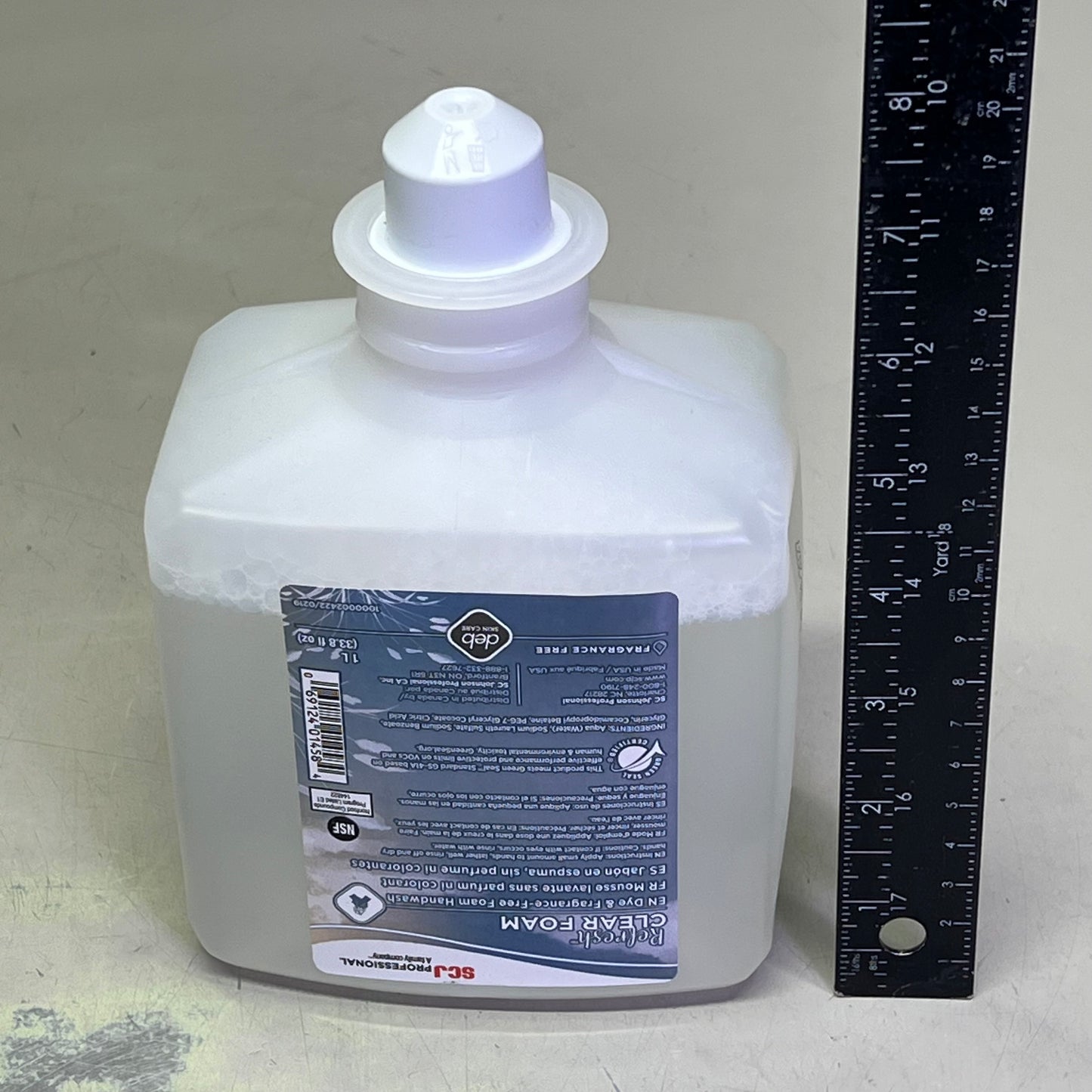 SCJ Perfume & Dye Free Refresh Clear Foam Soap Refills 1L Clear 1000002422/0219