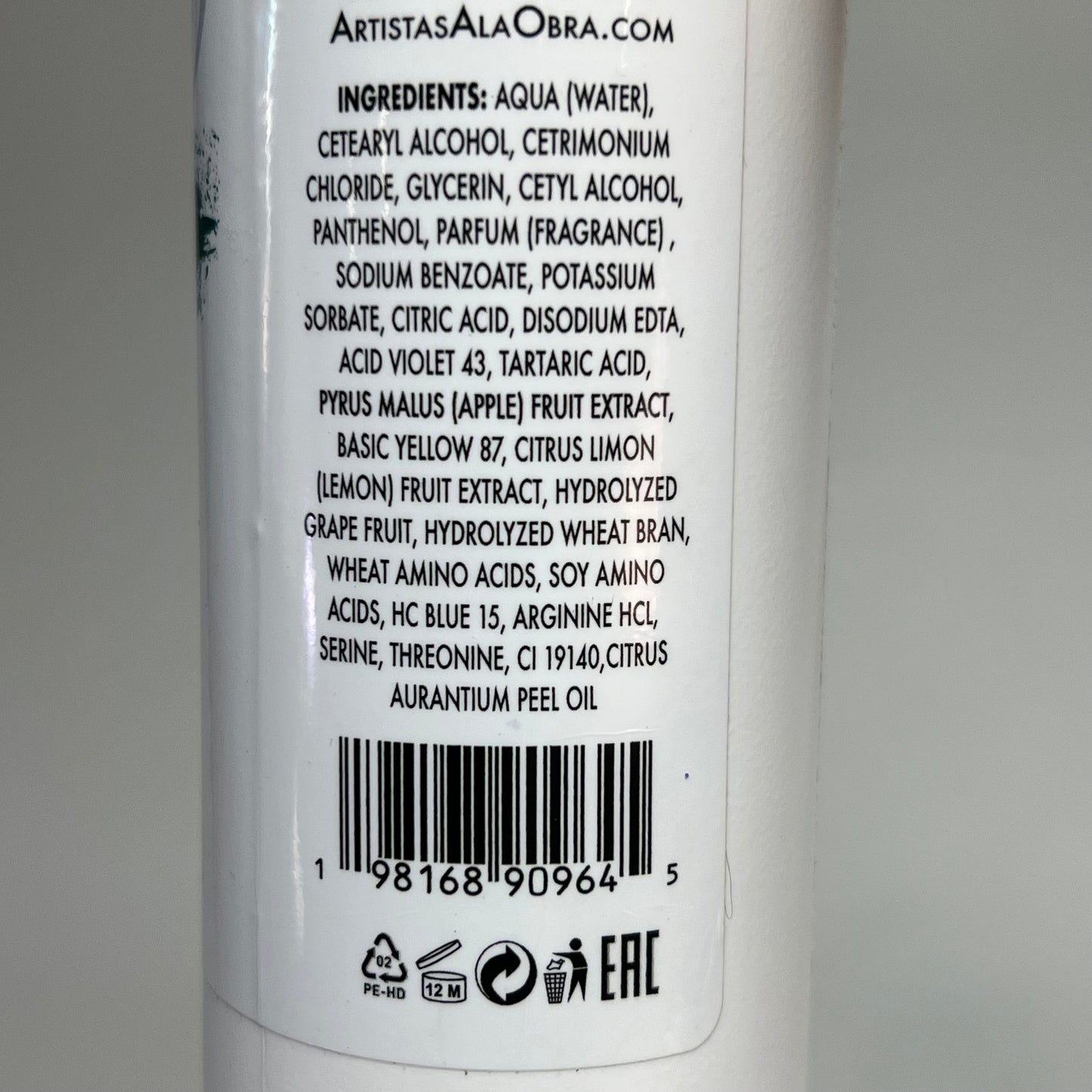 ARTISTAS A LA OBRA Nourishing Green Treatment/Mask & Toner Beige Effect 8fl Oz