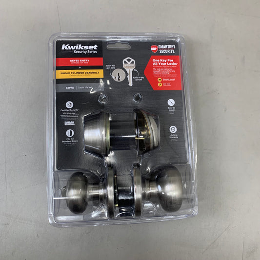 KWIKSET Security Series Single Cylinder Deadbolt 2-3/8 to 2-3/4" 96900-424