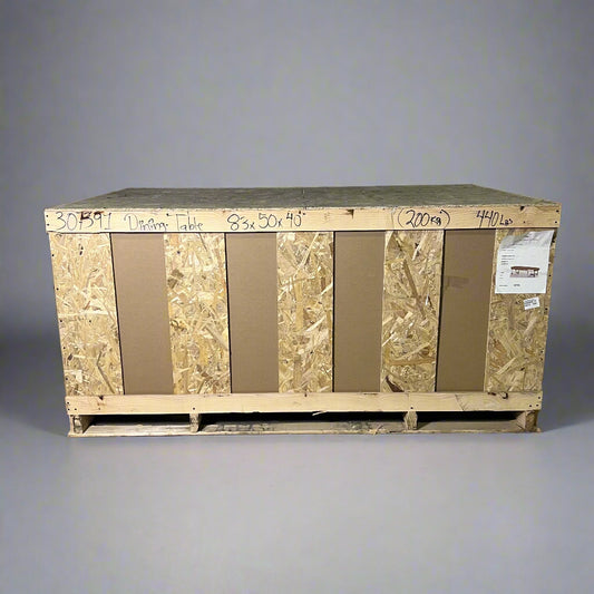 MICHAEL TRENT COATES Dining Table Sz 83" x 50" x 40", Brown 307391