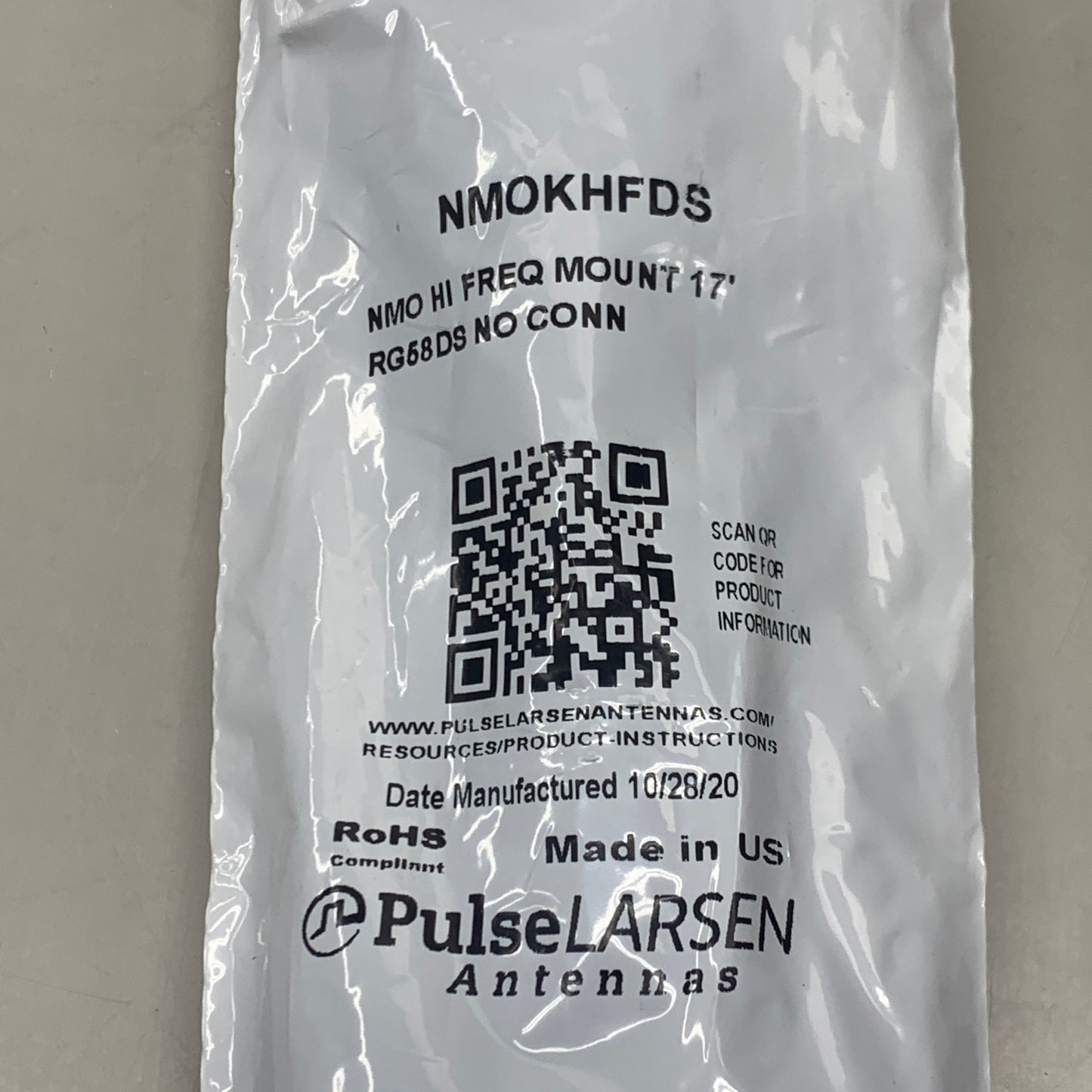 PULSE NMO High Frequency Mount 17 ft RG-58A/U Dual Shield NMOKHFDS