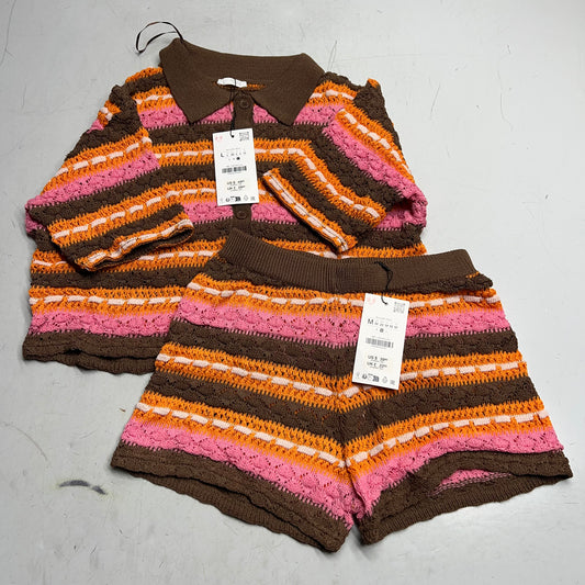 ZA@ ZARA Lot of Assorted Clothing Cardigans & Skirts Women's Sz M & L Multicolor