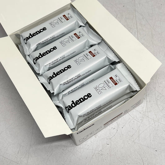 CANDENCE (12 PACK) Core 40 Fuel Snack Bar Chocolate Flavor 1.76 oz BB 07/26