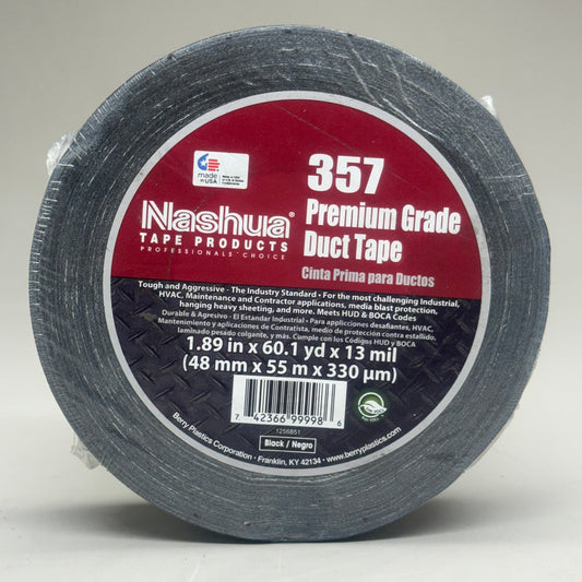 NASHUA BERRY (2 PACK) Premium Grade Duct Tape 357 1198682 1.89"x60ydx13mil