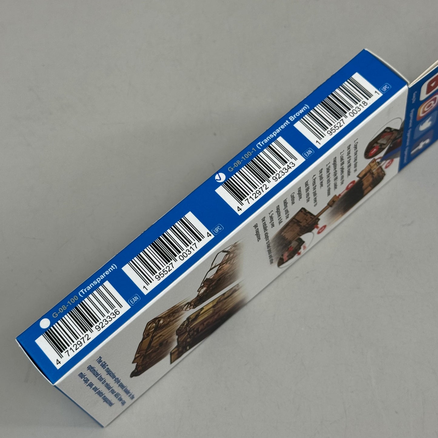 G & G ARMANMENT BB Loader Magazine Style 420 Rounds Transparent Brown G-08-100-1