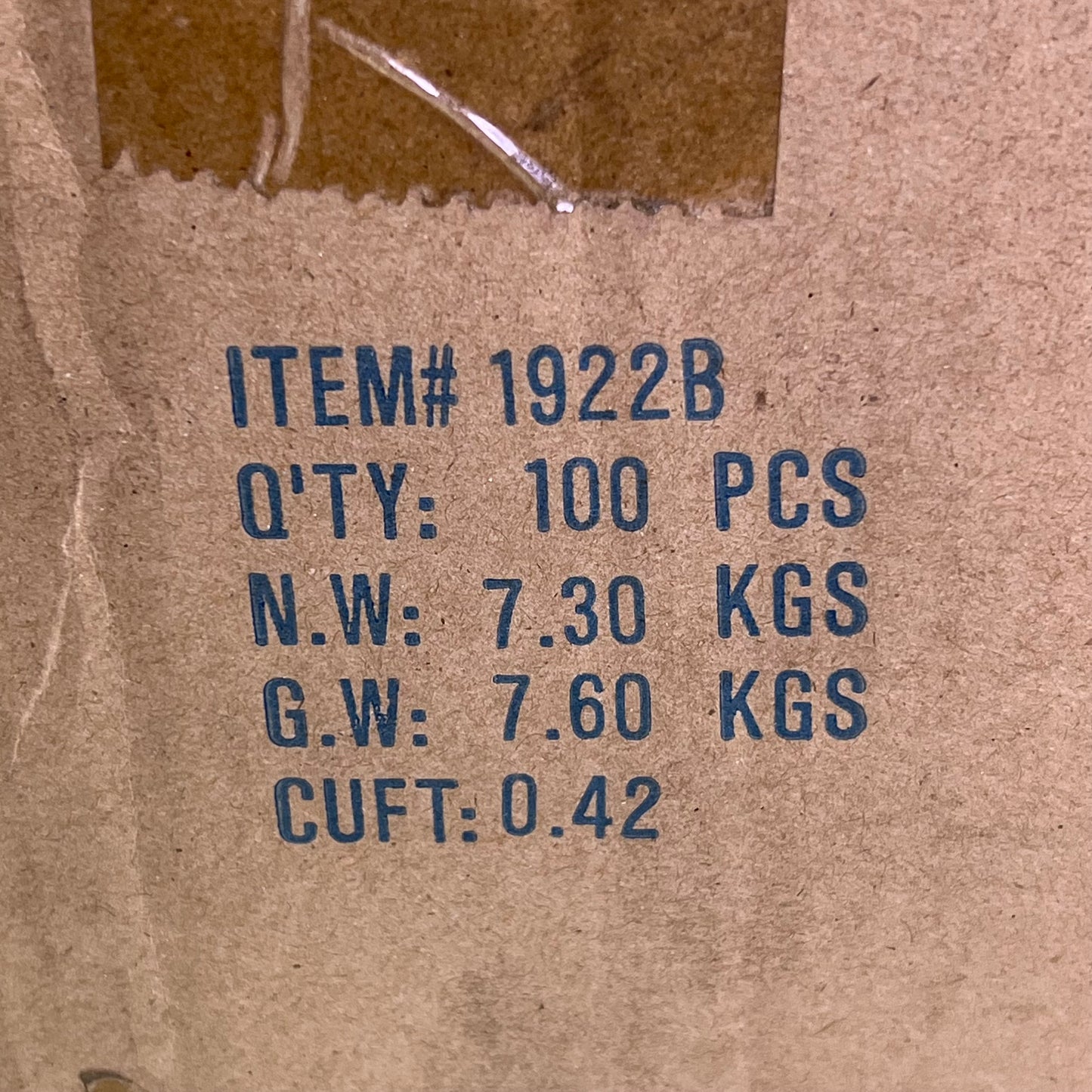 (100 PACK CASE) Retail Merchandise Hooks 4" Black 1922B