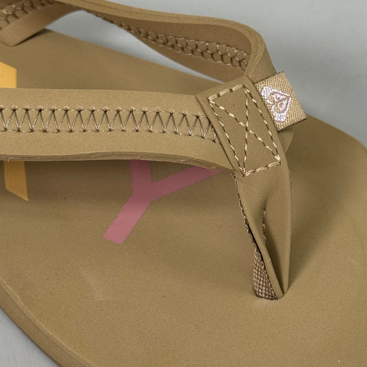 ROXY Vista IV Sandals Lightweight Strap EVA Footbed TPR Outsole Women's Sz 8 Tan