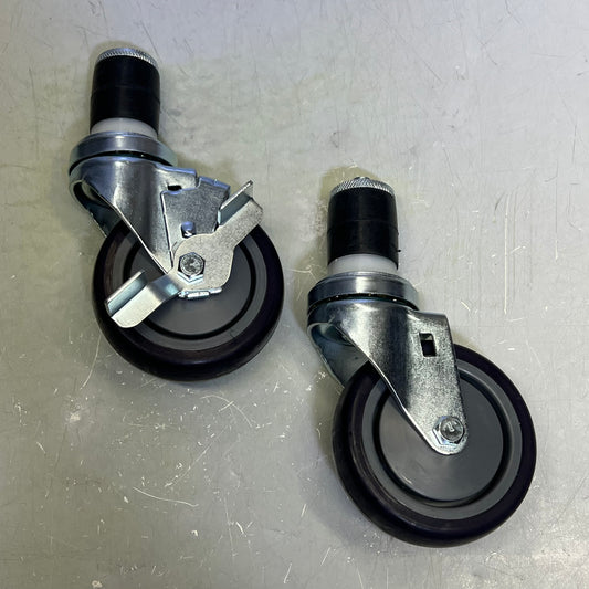 GRIDMANN (SET OF 4) Caster Wheel Set For Stainless Steel Kitchen Prep Table X001FUB1ML