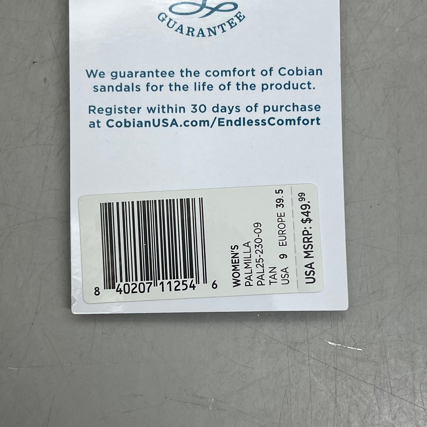 COBIAN Palmilla Braided Synthetic Leather Strap Sandals Women's Sz 9 EU 39.5 Tan PAL25-230-9