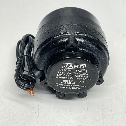 MARS Jard Unit Bearing Cast Iron Motor W/ Screws 9 Watt, 115 Volt Black 15411