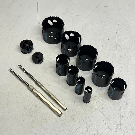 SPYDER Bi-metal Hole Saw Kit Rapid Core Eject Cut Up to 5x Faster 13 Pc 600887