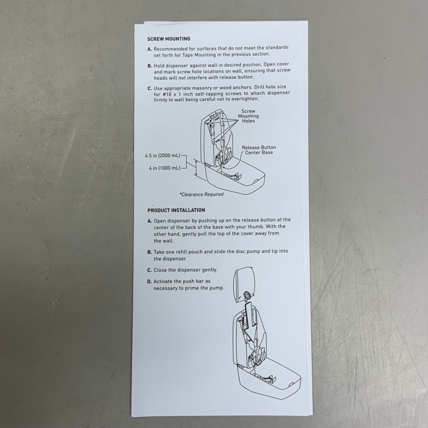 MCKESSON (4 PACK) Soap Dispenser Wall Mount 9.5" H x 4" x 4", White 53-1000