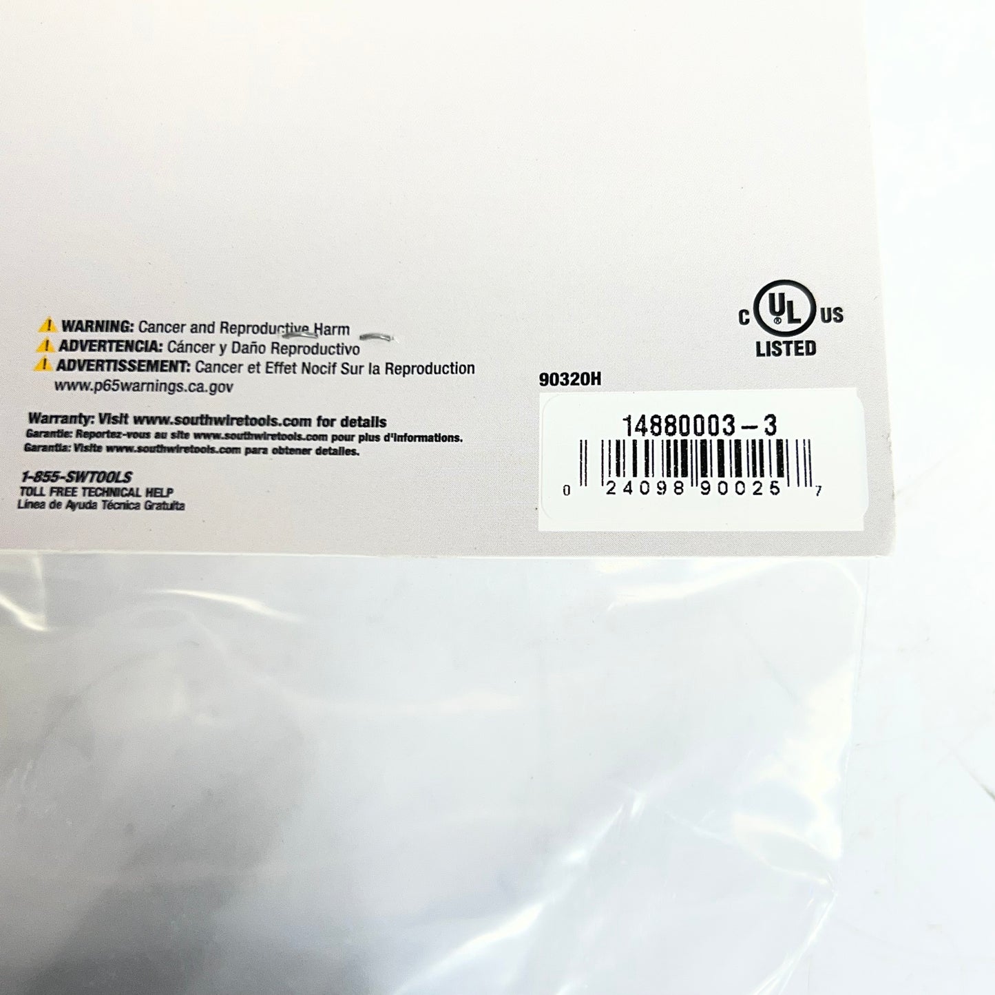SOUTHWIRE Shockshield Portable Cordset, Manual Reset 120V/15A 6 Ft, Yellow & Grey 14880003-3