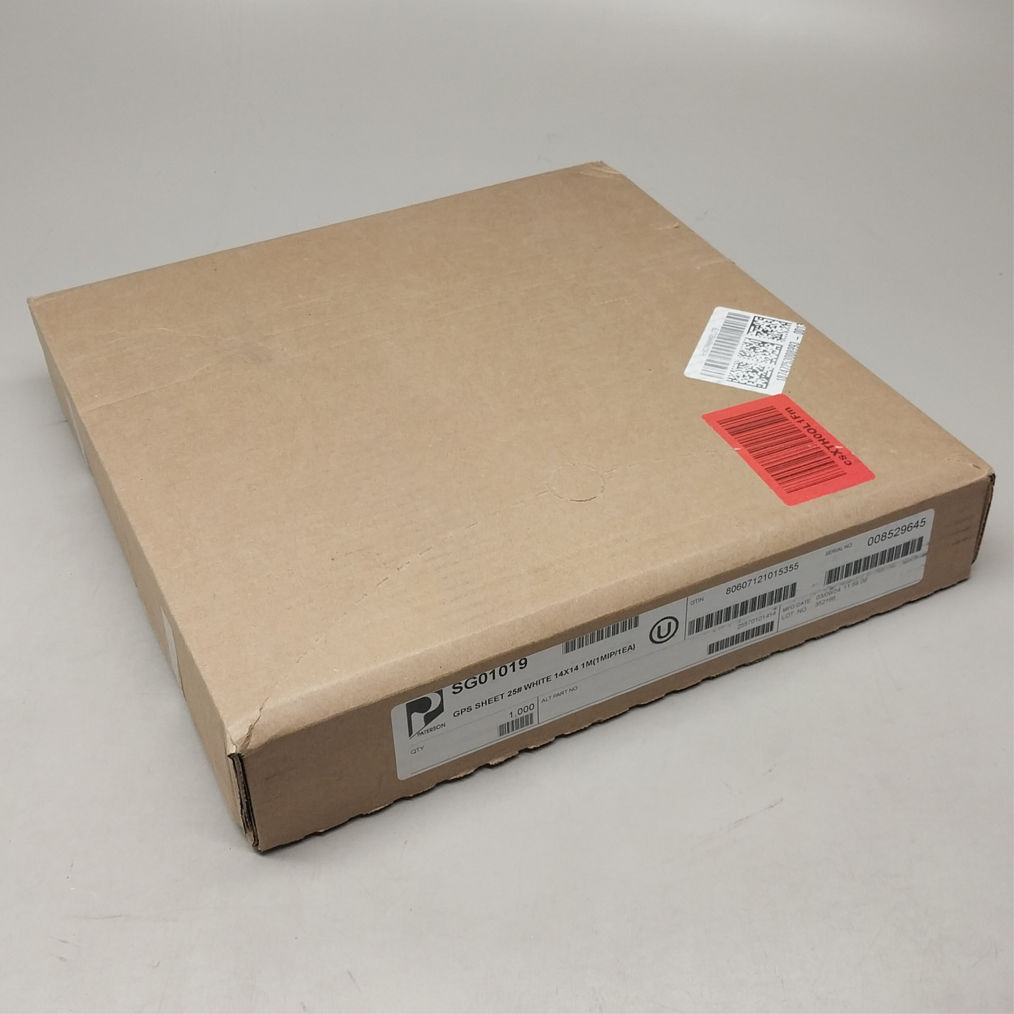 PATERSON (1,000 PACK) GPS Sheet Pan Liners Baking Sheets 14"x14" White SG01019