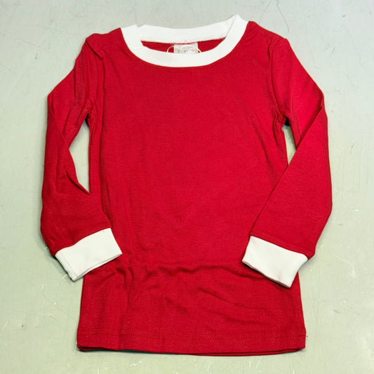 LTC Children Pajamas 100% Cotton Unisex (Sz-4T) Red/White