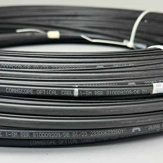 COMMSCOPE Fibre Optic Cable 1-SM RBR 300ft Fiber Material Black