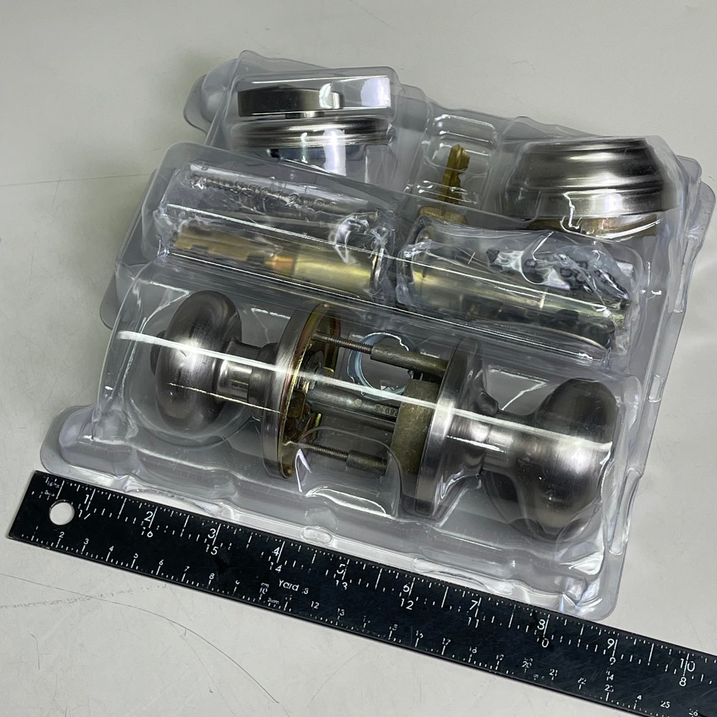 KWIKSET Smartkey Security Dual Key Door Knob Dead Bolt Satin Nickel (New Other)