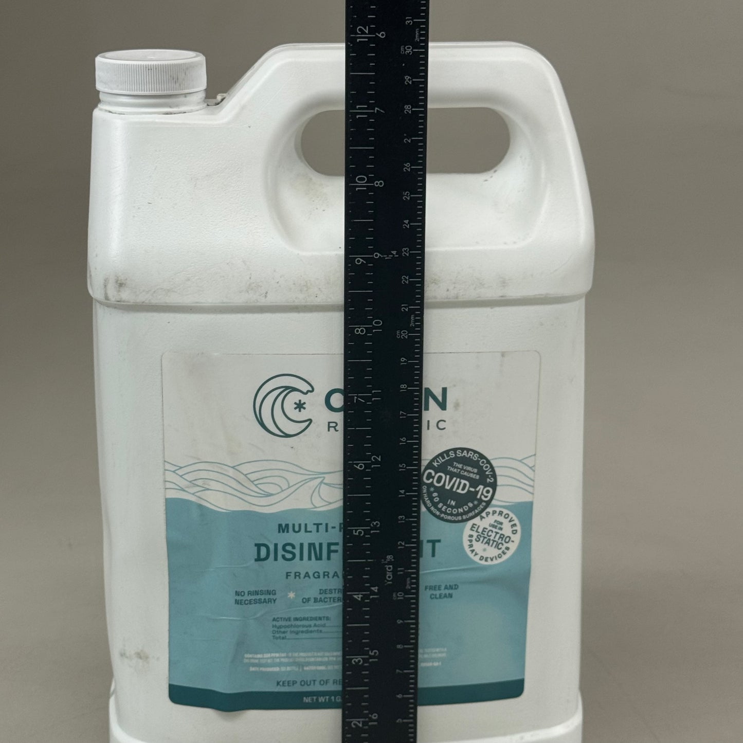 CLEAN REPUBLIC (4 Pack) Multi-purpose Disinfectant, Hypochlorous Acid Cleaner 1 Gallon Unfinished (New (As Is))