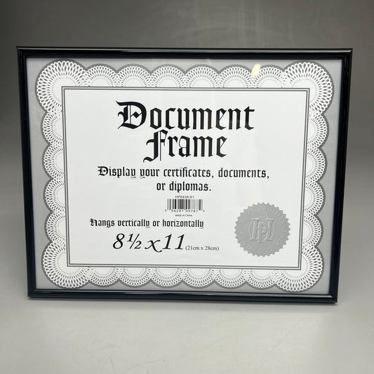 MALDEN INTERNATIONAL DESIGNS (6 PACK) 8½ x 11 Document Frames Black HP6436-81