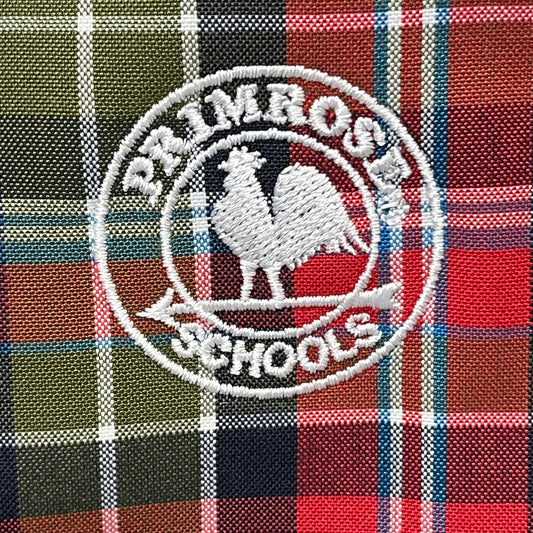 ZA@ DENNIS UNIFORMS Primrose Schools Plaid Tote Bag Lunch Bag 13" x 12" Red/Green H