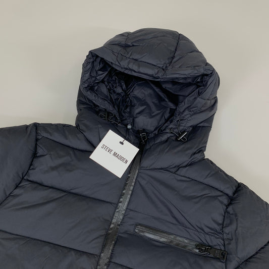 DKNY Boys' Winter Jacket Insulated Quilted Puffer Parka Small