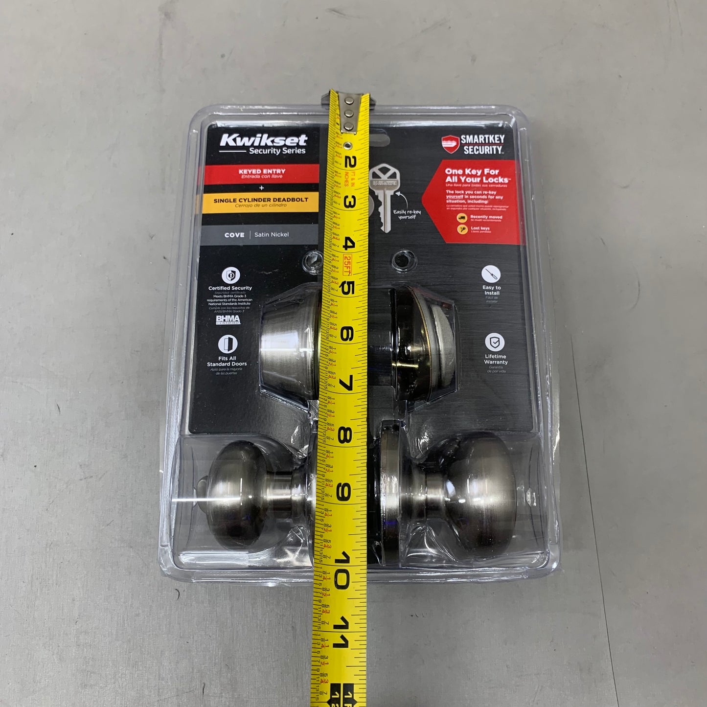 KWIKSET Security Series Single Cylinder Deadbolt 2-3/8 to 2-3/4" 96900-424