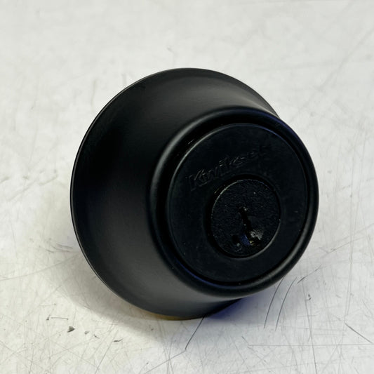 KWIKSET 660-514 Smt Rcal Single Cyl Deadbolt, Matte Black 96600-773