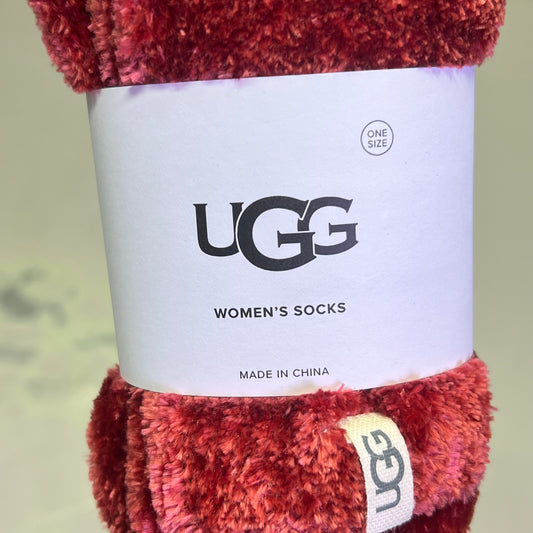 UGG Leda Cozy Socks Crew Length Women's One Size Autumn RN88276