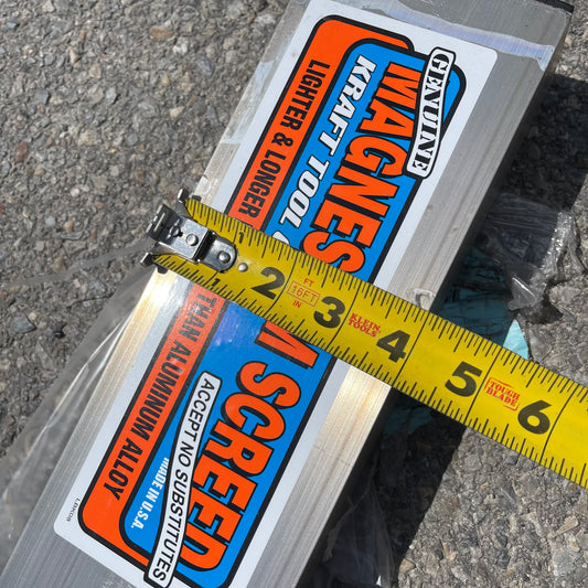 Z@ KRAFT TOOL CO. Magnesium Screed 168”x3-1/2”x1-1/2” CC414