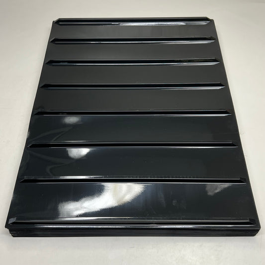 Ice Cream Shelf Liner (25 Pack) P/N 4565 Black 7-Channel Pint Trays