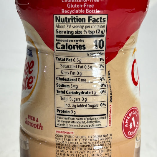 NESTLE Coffee Mate Original Powdered Creamer 22 oz. White BB 11/27