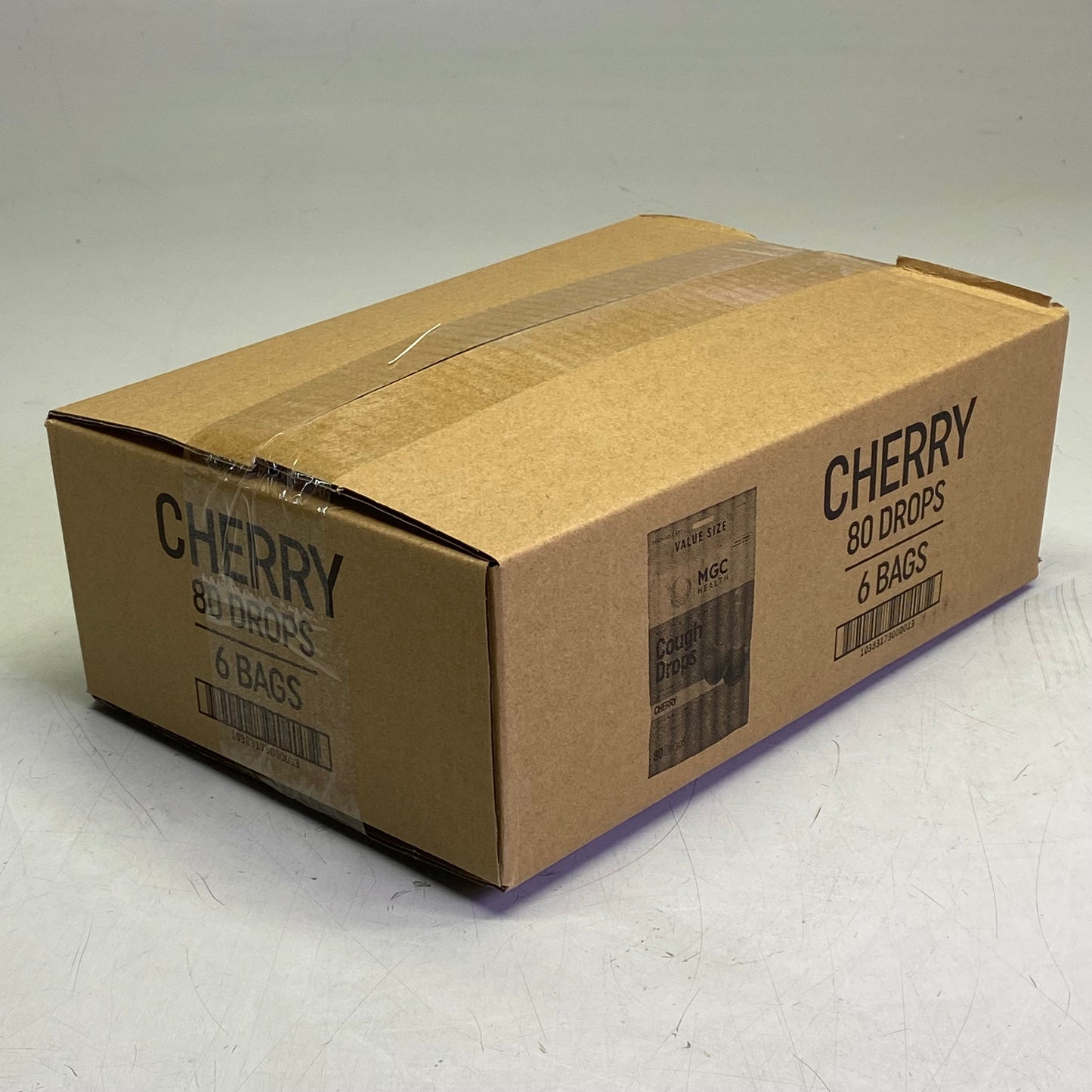 ZA@ MGC HEALTH (6 PACKS Of 80 Drops) Menthol Cough Drops 80 Drops Red IT000037-80 BB 10/25 A