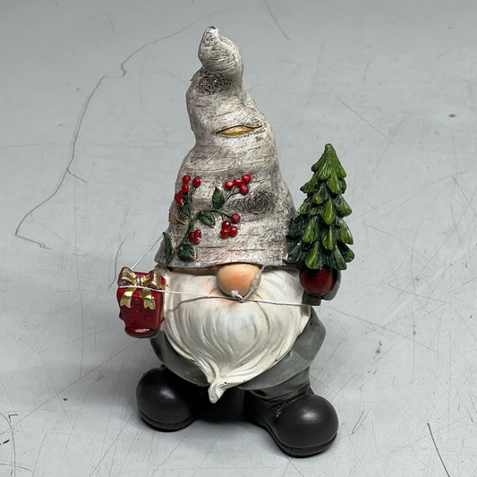 ZA@ GERSON (LOT OF 3) Assorted Resin Christmas Holiday Gnomes 6.3" Multicolor 2025014433