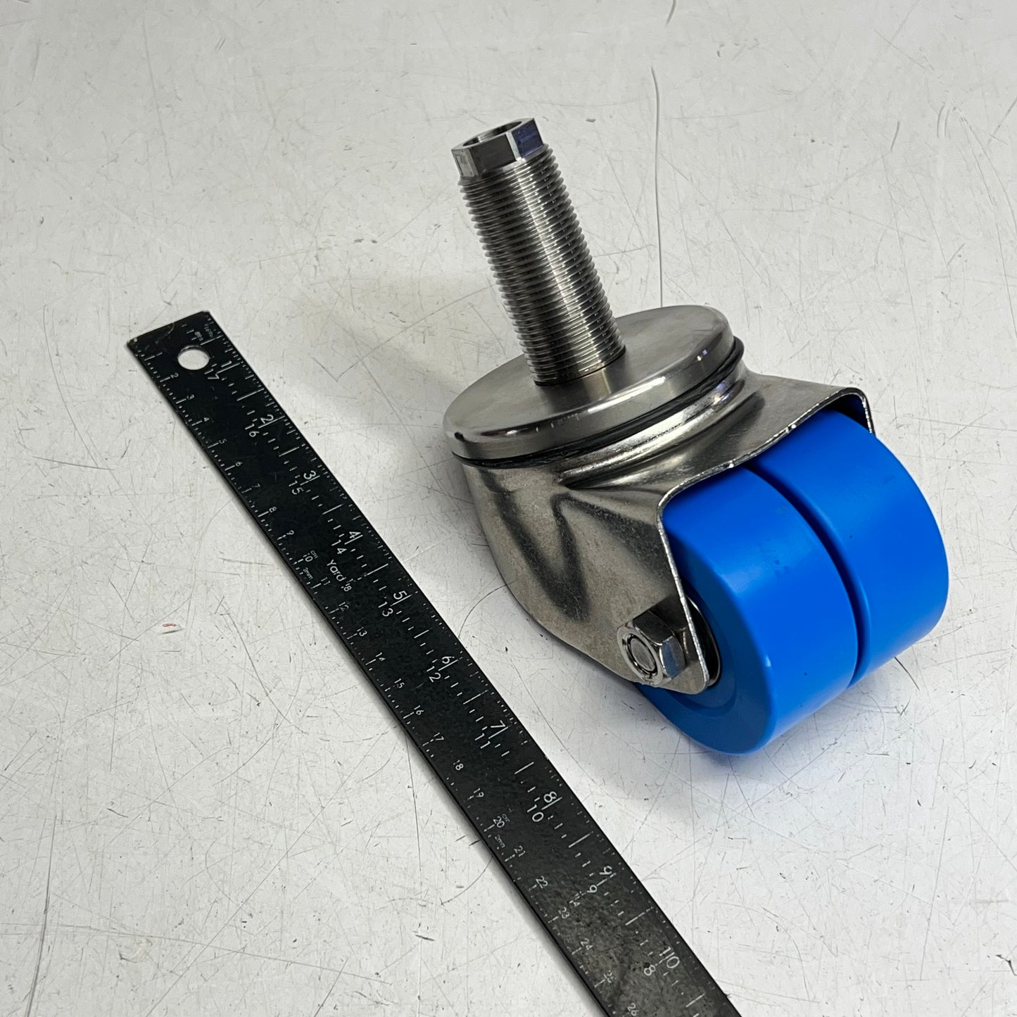 ATLAS CASTERS Leveling Caster Carbon Steel 1000 Series Blue LC1030CS-HX-PXP