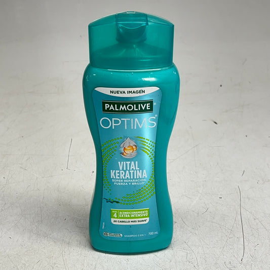 PALMOLIVE OPTIMS (3 PACK) 2-in-1 Shampoo Vital Keratin Super Repair 700 Ml