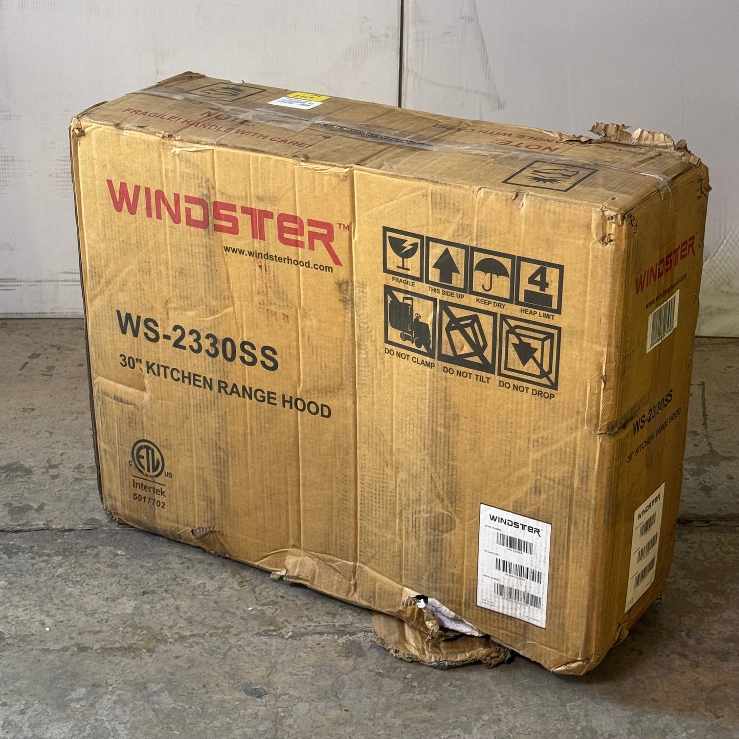 WINDSTER Kitchen Range Hood 30" Grey WS-2330SS