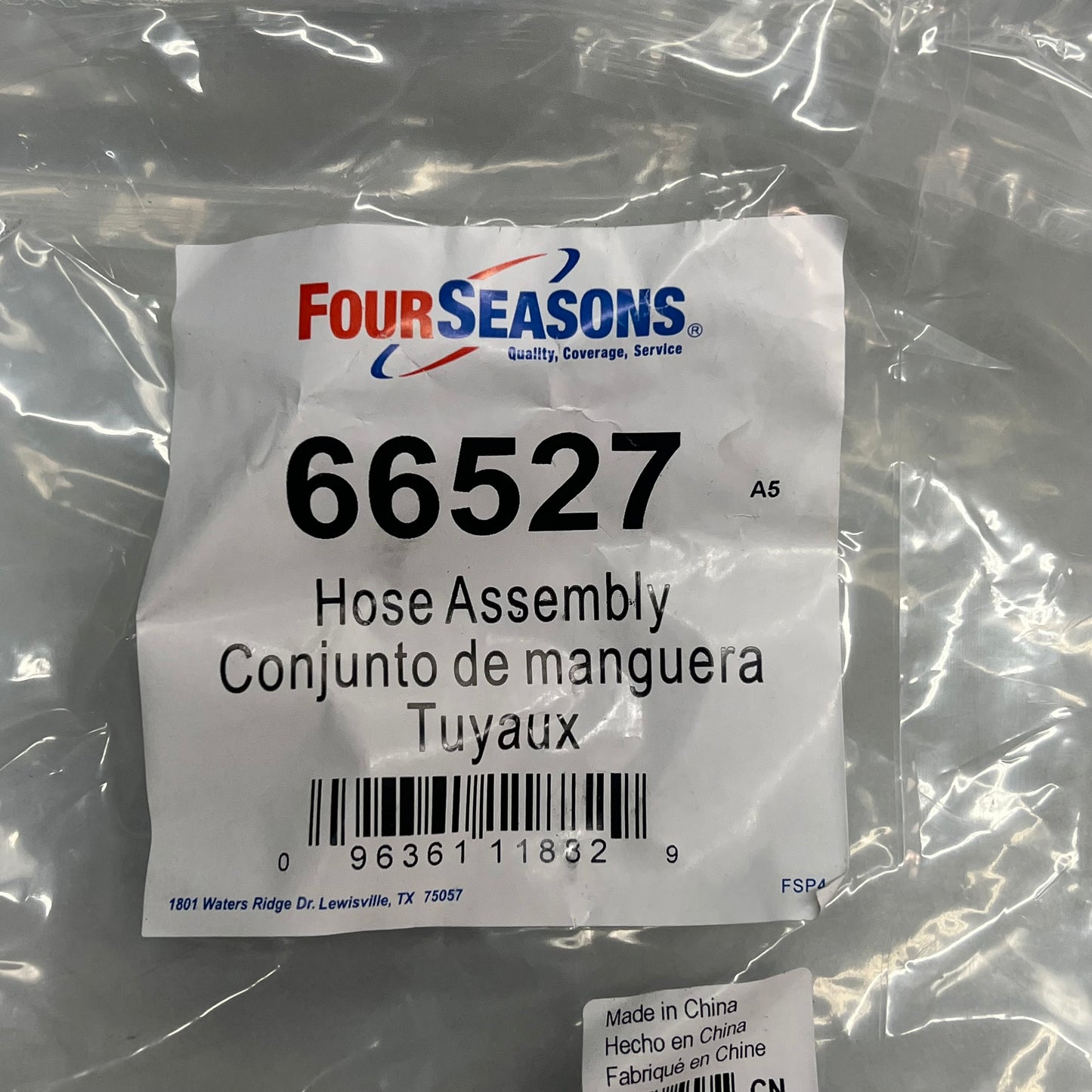 FOUR SEASONS Suction & Liquid Line Internal Heat Exchange Assy For Kia 66527