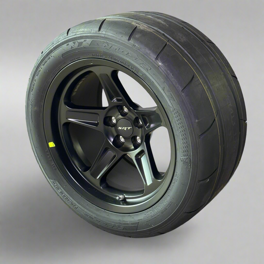 SRT (SET OF 4) Dodge Challenger SRT Demon Wheels & Tires Sz P315/40R18 102W, DOT 3M53917 Black