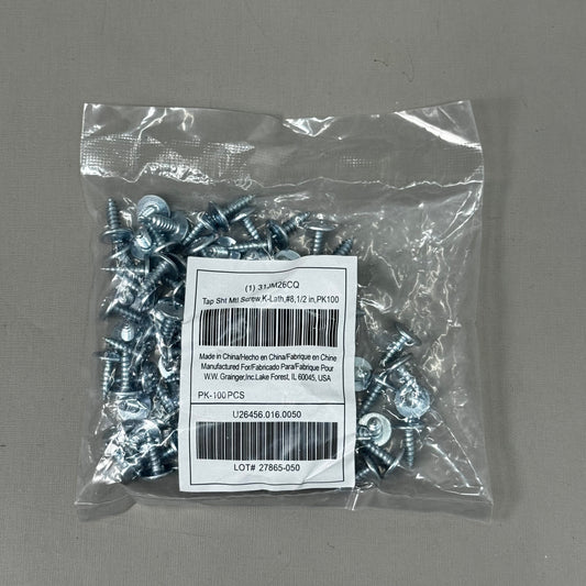 GRAINER Tapping Sheet Metal Screw 1/2" Steel Zinc Plated K-Lath Phillips 400pk 31JM26