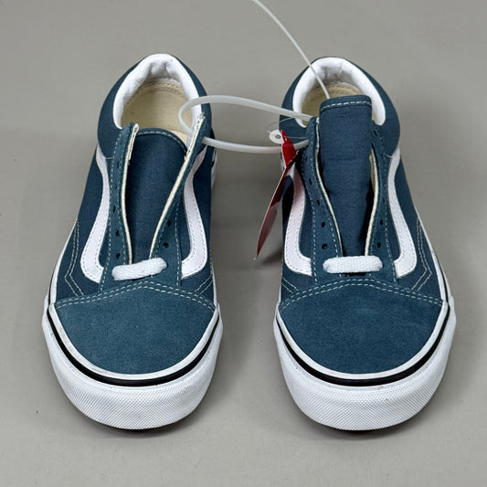 VANS Old Skool Shoe Low Top Suede Womens Sz 5.0 Mens Sz 3.5 Stormy Weather As-is