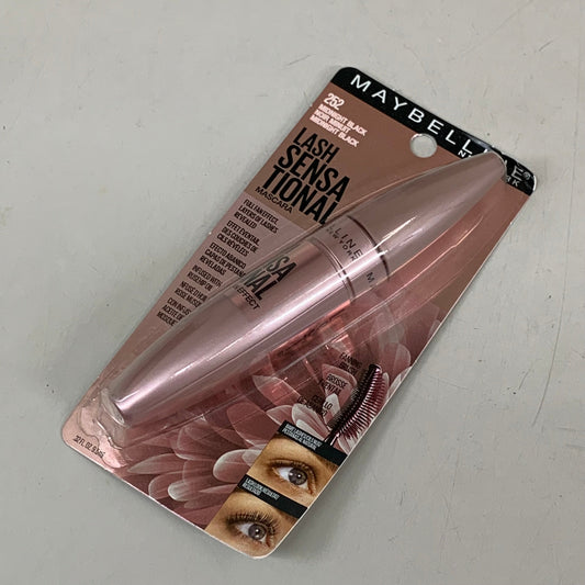 ZA@ MAYBELLINE (2 PACK) Lengthening Lash Sensational Mascara .32 Fl Oz Midnight Black As-is F